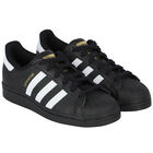 حذاء رياضي بالشعار باللون الأسود , 2, hi-res