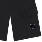 Boys Black Logo Shorts , 1, hi-res