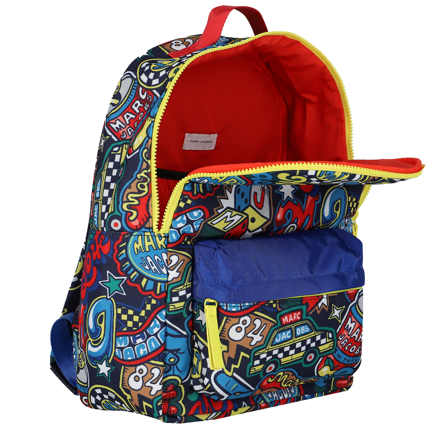 حقيبة ظهر أولاد بالشعار باللون الكحلى, 1, hi-res