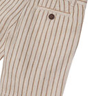 Boys White & Beige Shorts Set, 1, hi-res