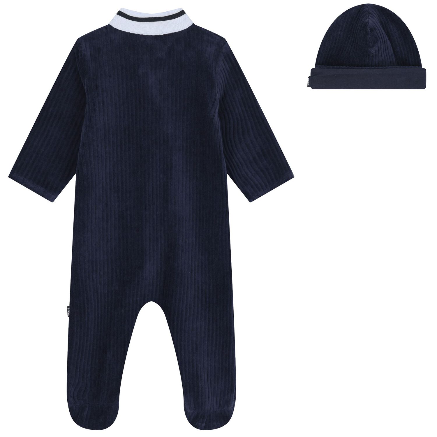 Baby Boys Navy Blue Logo Babygrow Gift Set, 3, hi-res
