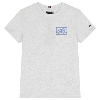 Boys Grey Logo T-Shirt