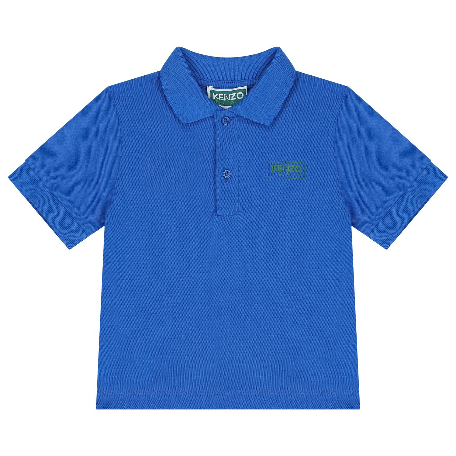Younger Boys Blue Logo Polo Shirt, 1, hi-res
