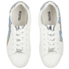 Girls White Logo Trainers, 1, hi-res