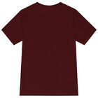 Boys Burgundy Logo T-Shirt, 2, hi-res