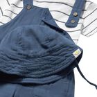 طقم دنغري وقبعة للأولاد الصغار (3 قطع), 1, hi-res