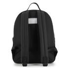Boys Black Canvas Backpack, 1, hi-res