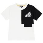 White & Black Logo T-Shirt, 1, hi-res