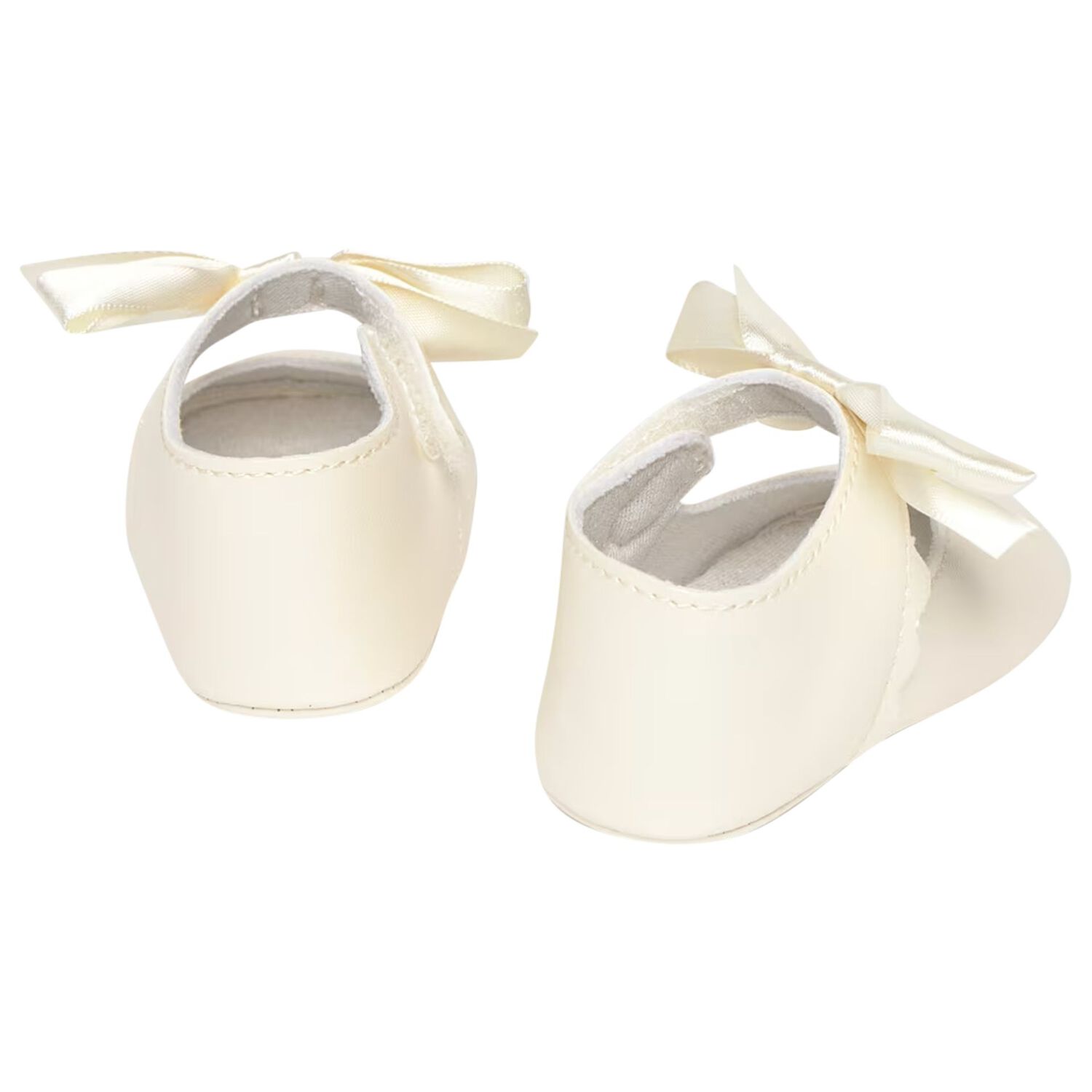 Baby Girls Ivory Bow Pre Walker Shoes, 2, hi-res