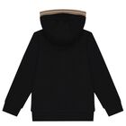 Boys Black Logo Tracksuit, 1, hi-res