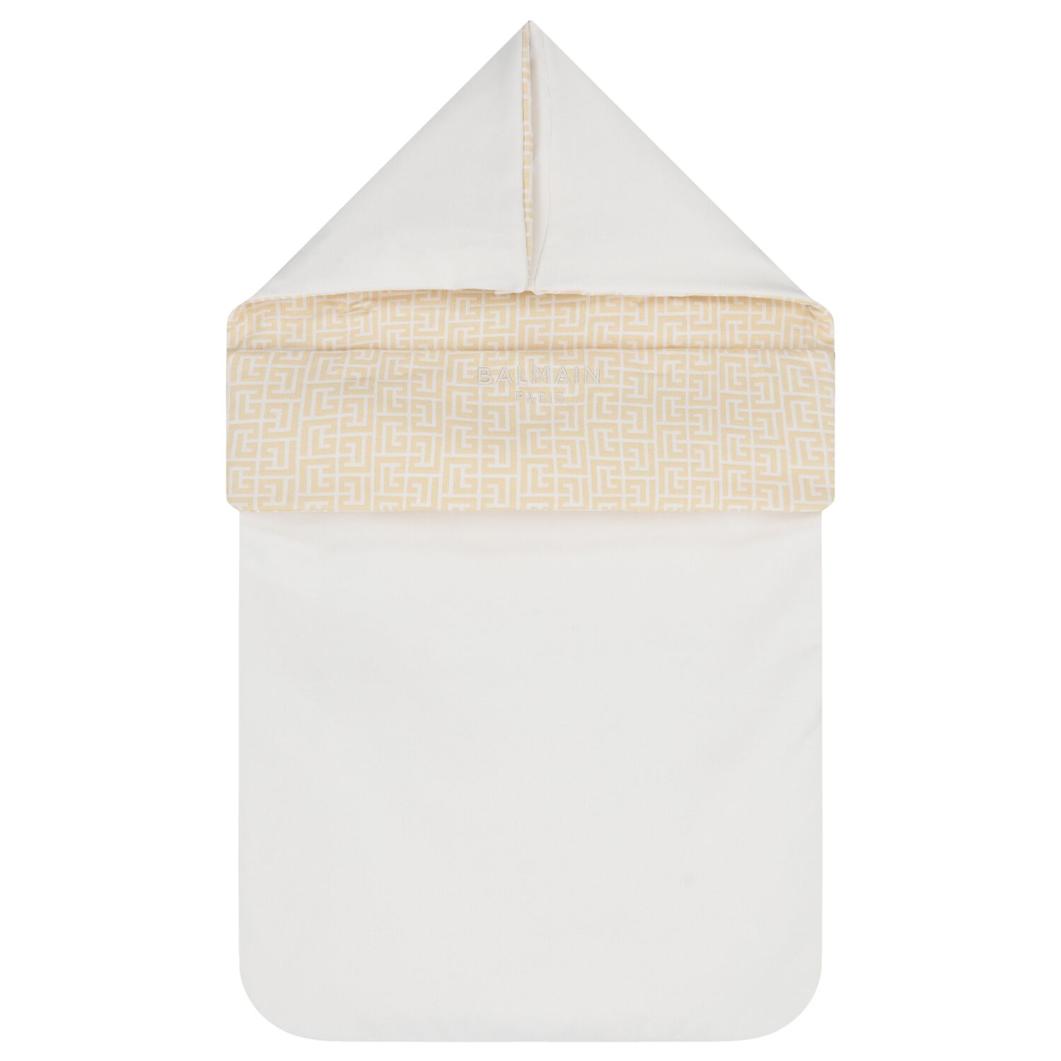 White & Gold Logo Baby Nest, 1, hi-res