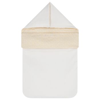 White & Gold Logo Baby Nest