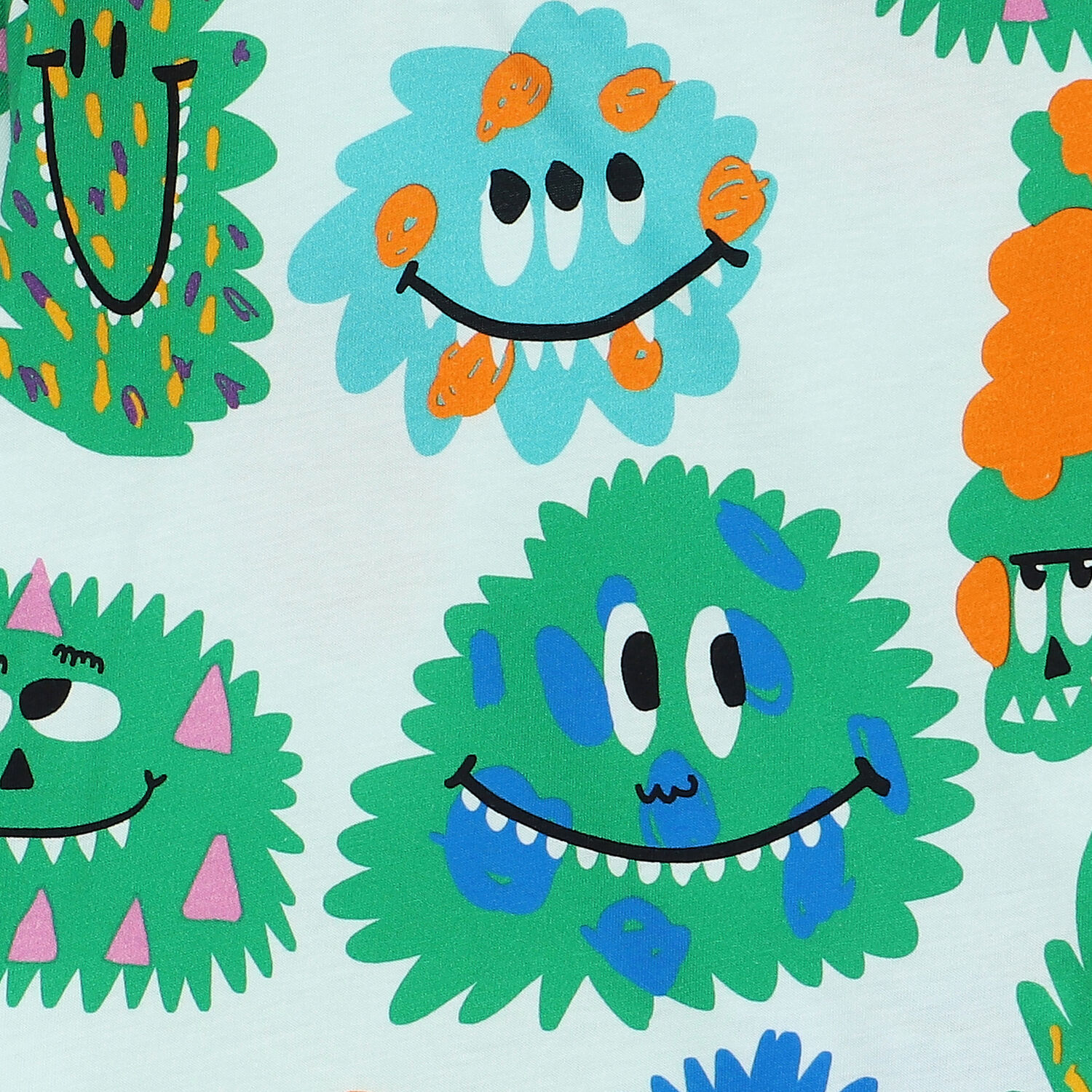 توب بنات بأكمام باللون الازرق, 1, hi-res