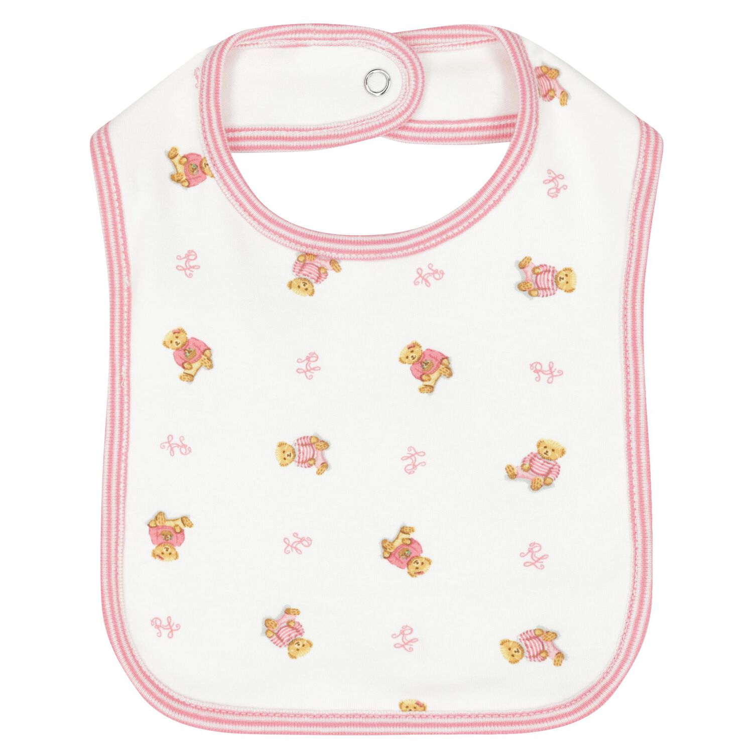 Baby Girls White & Pink Polo Bear Babygrow Gift Set, 1, hi-res