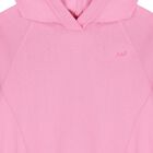 توب بنات هودي بالشعار باللون الوردي, 1, hi-res