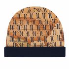 قبعة بطبعة خريطة باللون الكحلى والبيج للاولاد, 1, hi-res