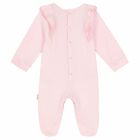 Baby Girls Pink Logo Babygrow, 1, hi-res