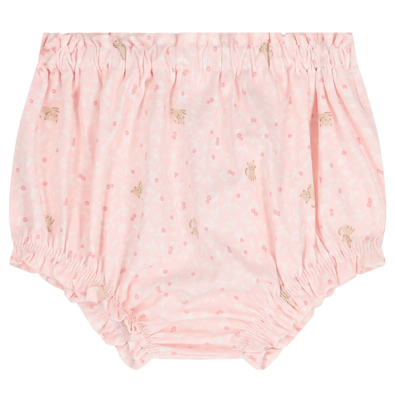 Baby Girls Ivory & Pink Floral Shorts Set ( 2-Pack ), 2, hi-res