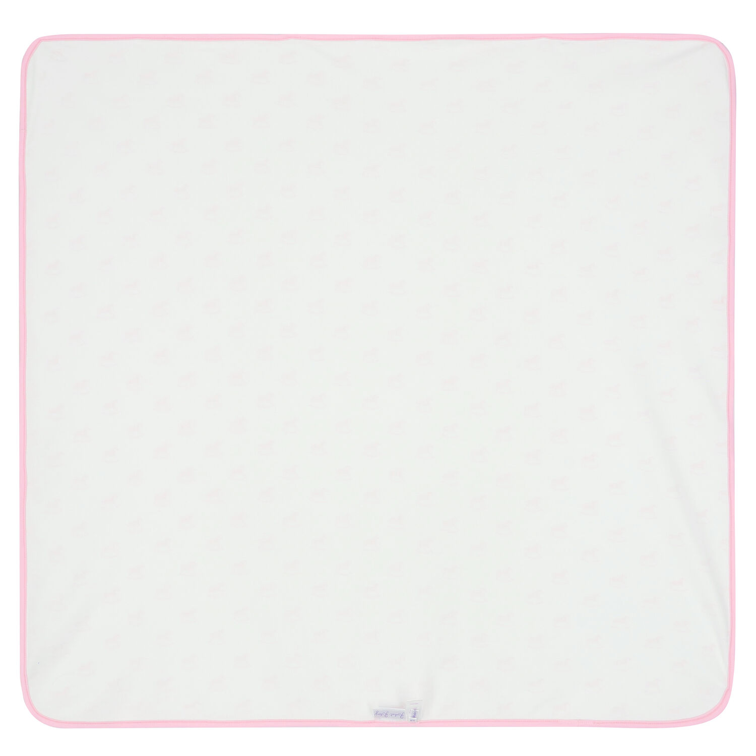 Baby Girls Ivory & Pink Horse Blanket, 2, hi-res