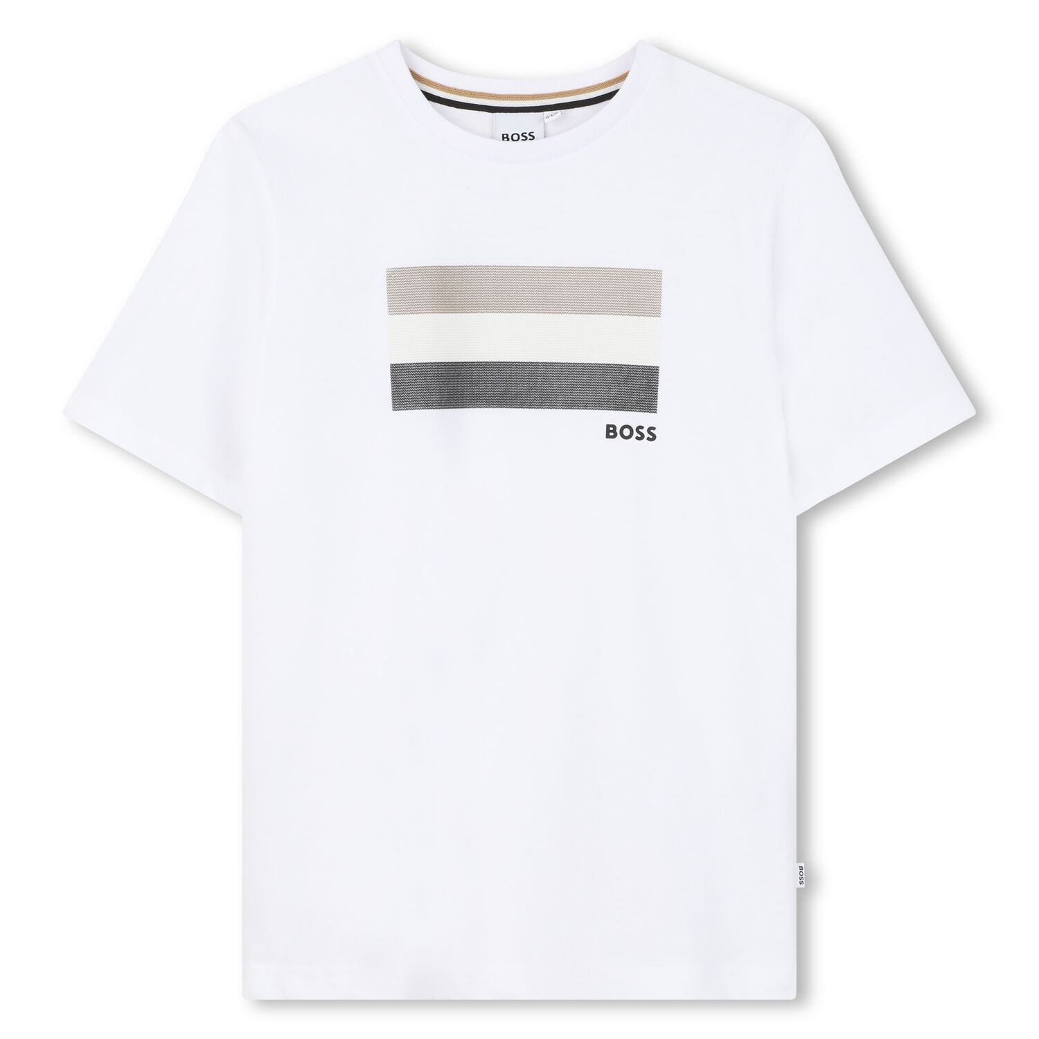 Boys White Logo T-Shirt, 1, hi-res