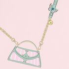 Younger Girls Pink Bag Logo T-Shirt, 1, hi-res