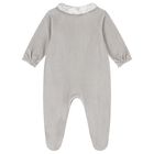Grey & Ivory Toile De Jouy Babygrow, 2, hi-res