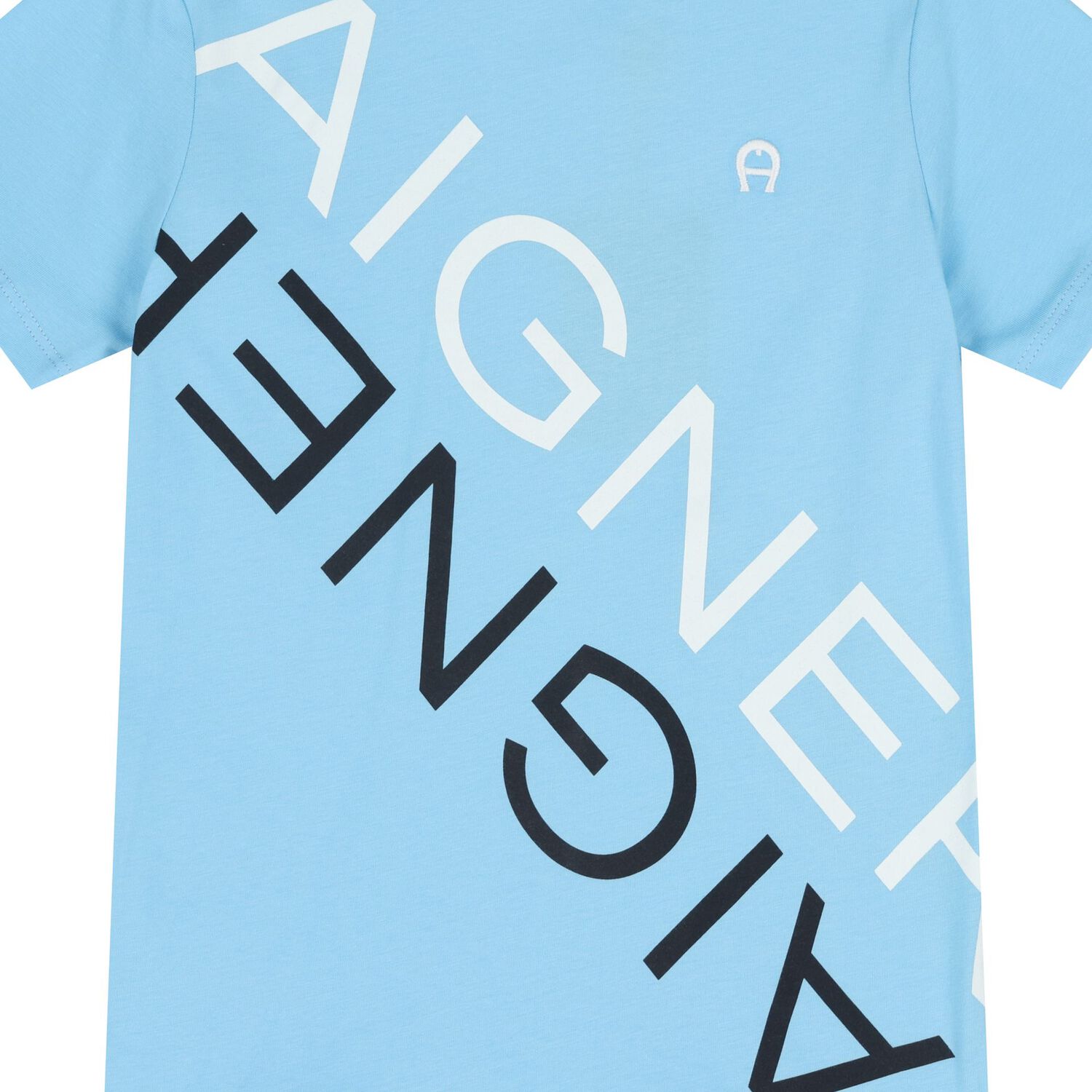 تيشيرت اولاد بالشعار باللون الازرق , 2, hi-res