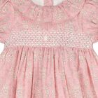 Baby Girls Pink Floral Dress, 1, hi-res