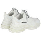 White Triple S Trainers, 1, hi-res