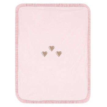 Baby Girls Pink Heart Blanket