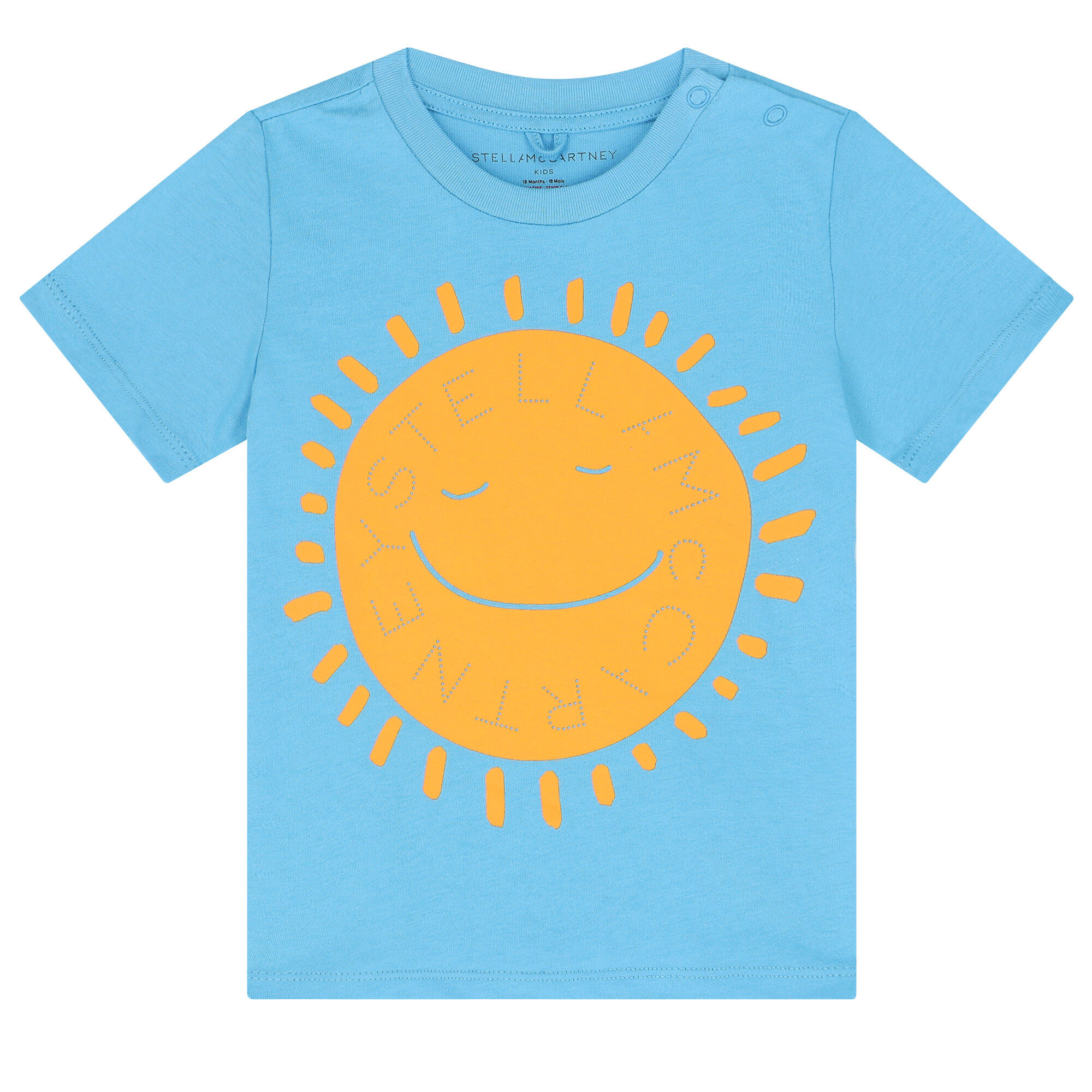STELLA McCARTNEY Tシャツ・カットソー 水色 2318624L0060 Stella McCartney Younger Boys Blue Sunshine Logo T-Shirt
