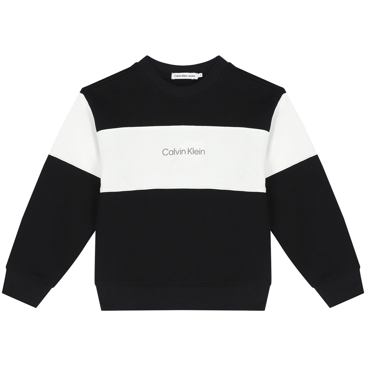 بدلة رياضية بالشعار باللون الأسود للأولاد, 1, hi-res