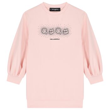 Mini Me Pink Ikonik Karl & Choupette Dress