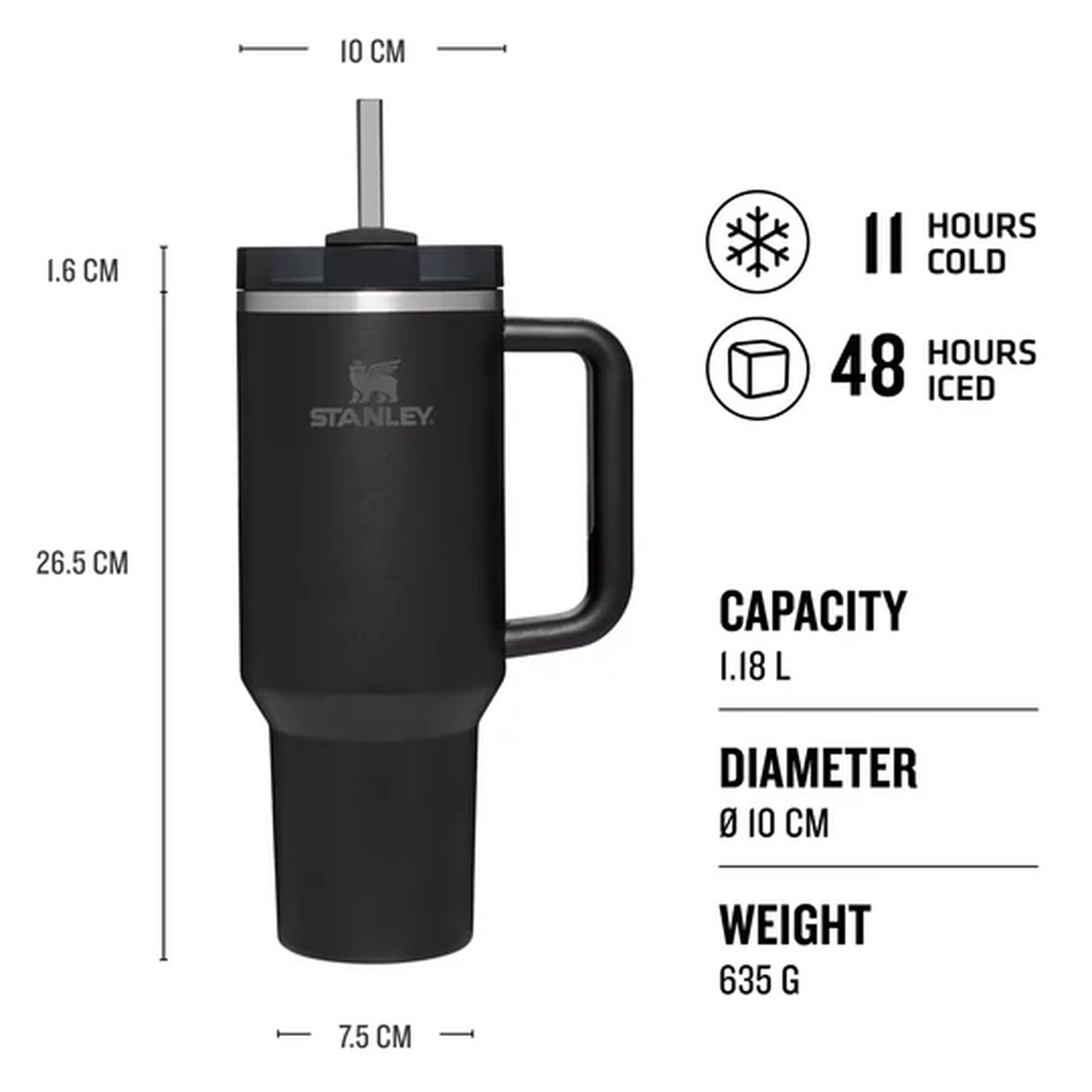 Black Quencher H2.0 Flowstate Tumbler, 2, hi-res image number null