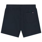 طقم شورت للأطفال الاولاد الرضع مخطط بالألوان الأبيض والكحلي , 1, hi-res