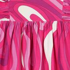 Girls Pink & Purple Ruffled Iride Dress, 2, hi-res