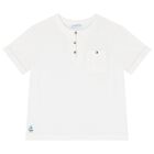 Boys White & Blue Shorts Set, 1, hi-res