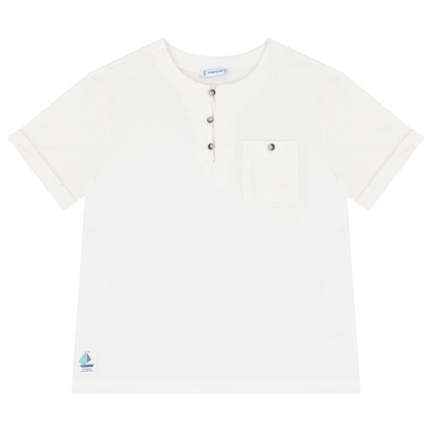 Boys White & Blue Shorts Set, 1, hi-res