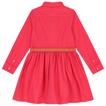 Girls Pink Logo Dress