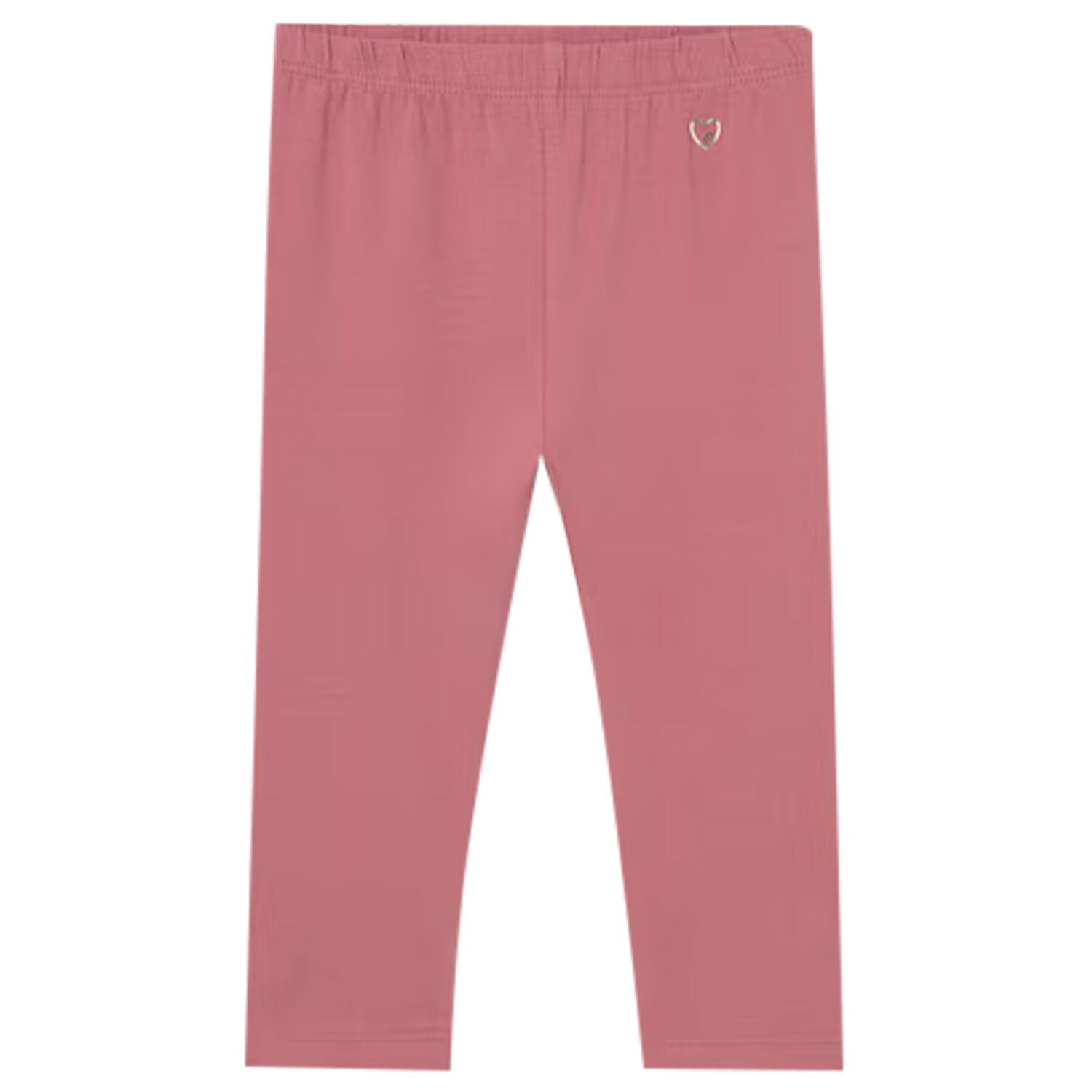 Younger Girls Pink Logo Leggings, 2, hi-res
