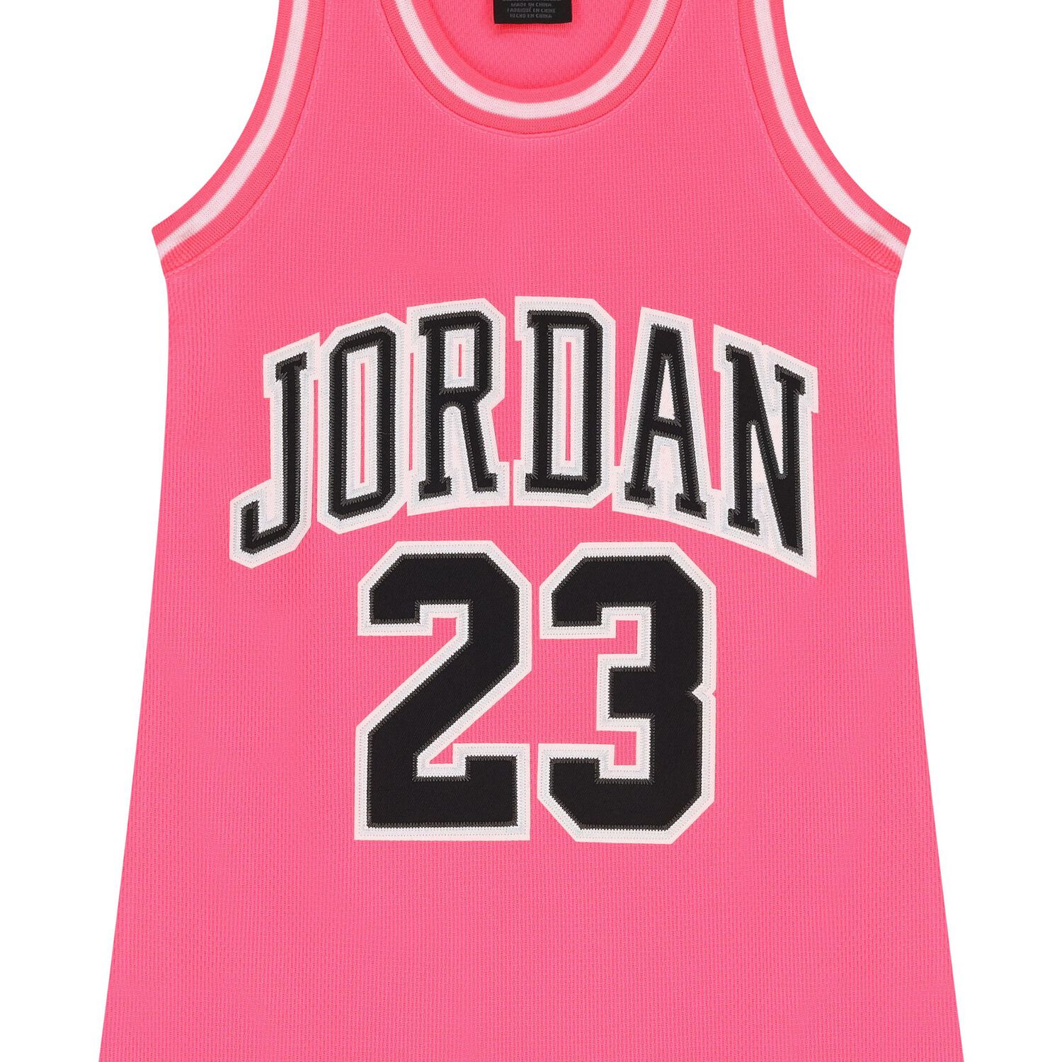 Girls Pink Jordan Jersey Dress, 1, hi-res