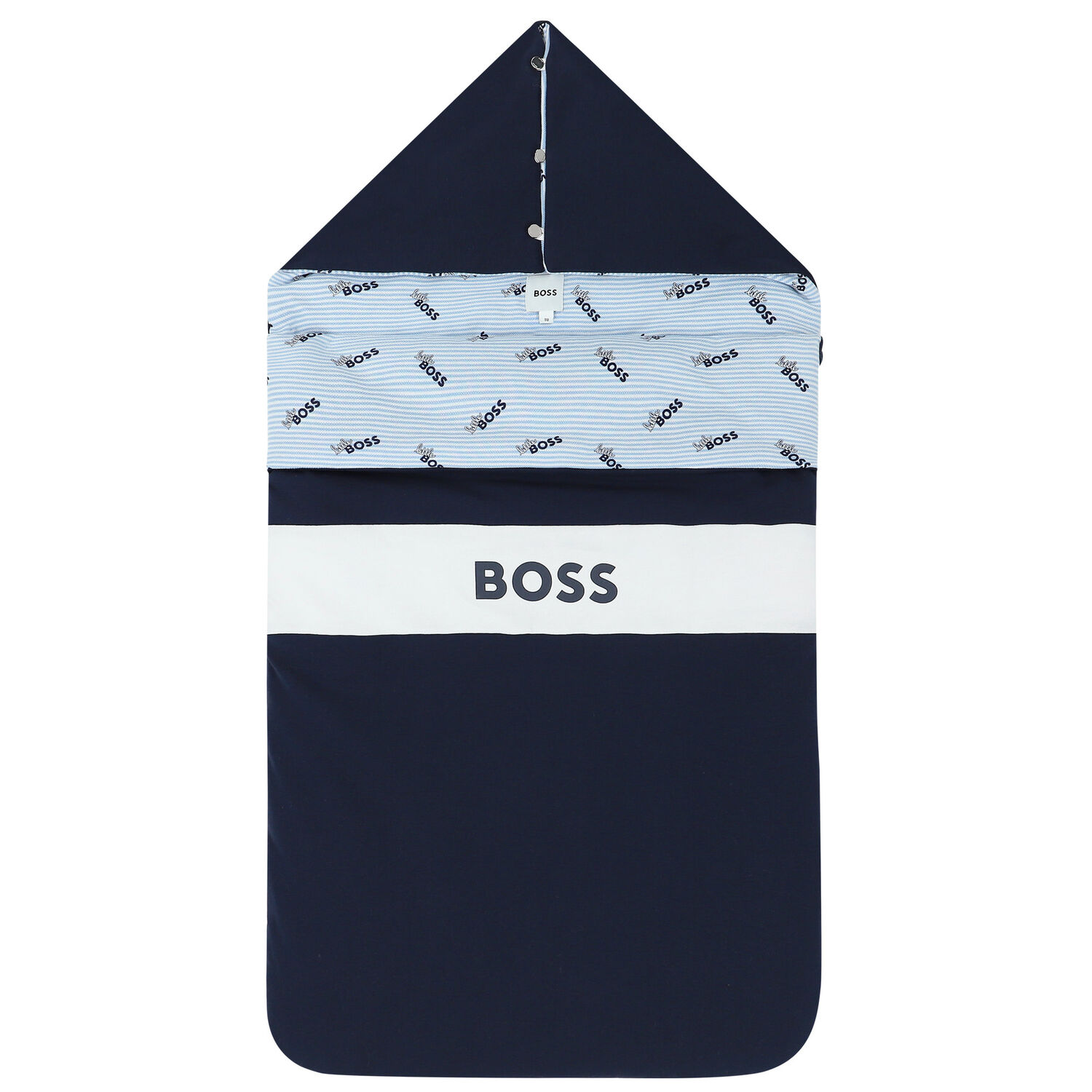 مدس بالشعار باللون الكحلى, 1, hi-res