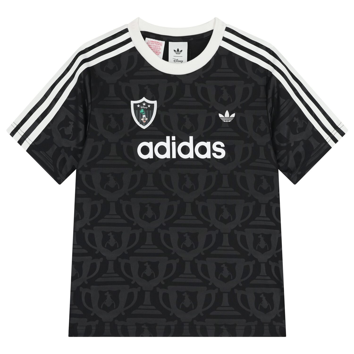 Boys Black Logo Disney T-Shirt, 1, hi-res