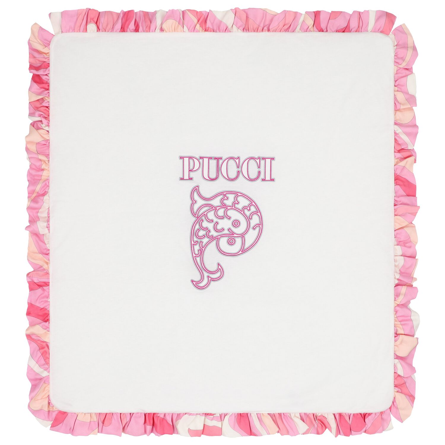 بطانية أطفال بناتي من الكشكشة باللون  عاجي والوردى  , 2, hi-res