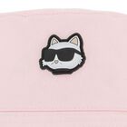 Baby Girls Pink & White Choupette Reversible Bucket Hat, 1, hi-res