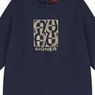 Baby Boys Navy Blue & Gold Babygrow, Hat & Bib Gift Set, 1, hi-res