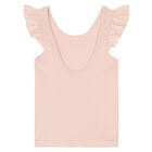 Girls Pink Ruffled Top, 1, hi-res