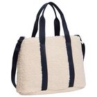Girls Ivory Sherpa Fleece Tote Bag, 1, hi-res