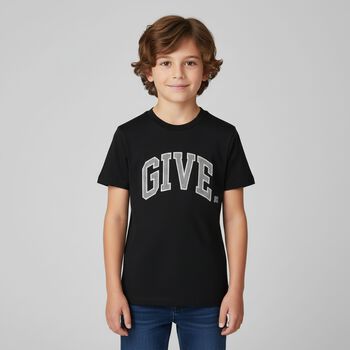 Boys Black Logo T-Shirt