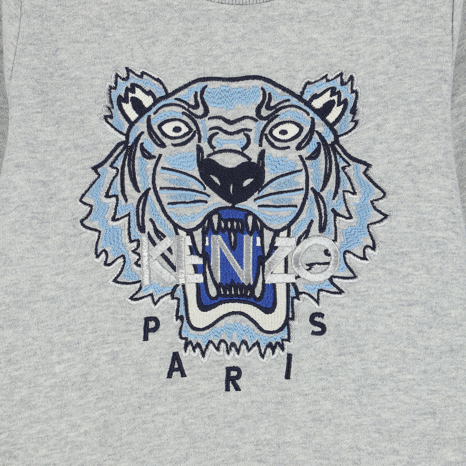 فستان سويت شيرت بشعار النمر باللون الرمادى, 1, hi-res